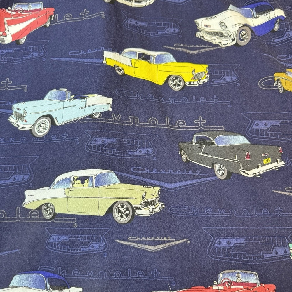 David Carey Shirt Mens XL Classic Chevy Car Hawaiian Aloha Short Sleeve - Picture 4 of 9